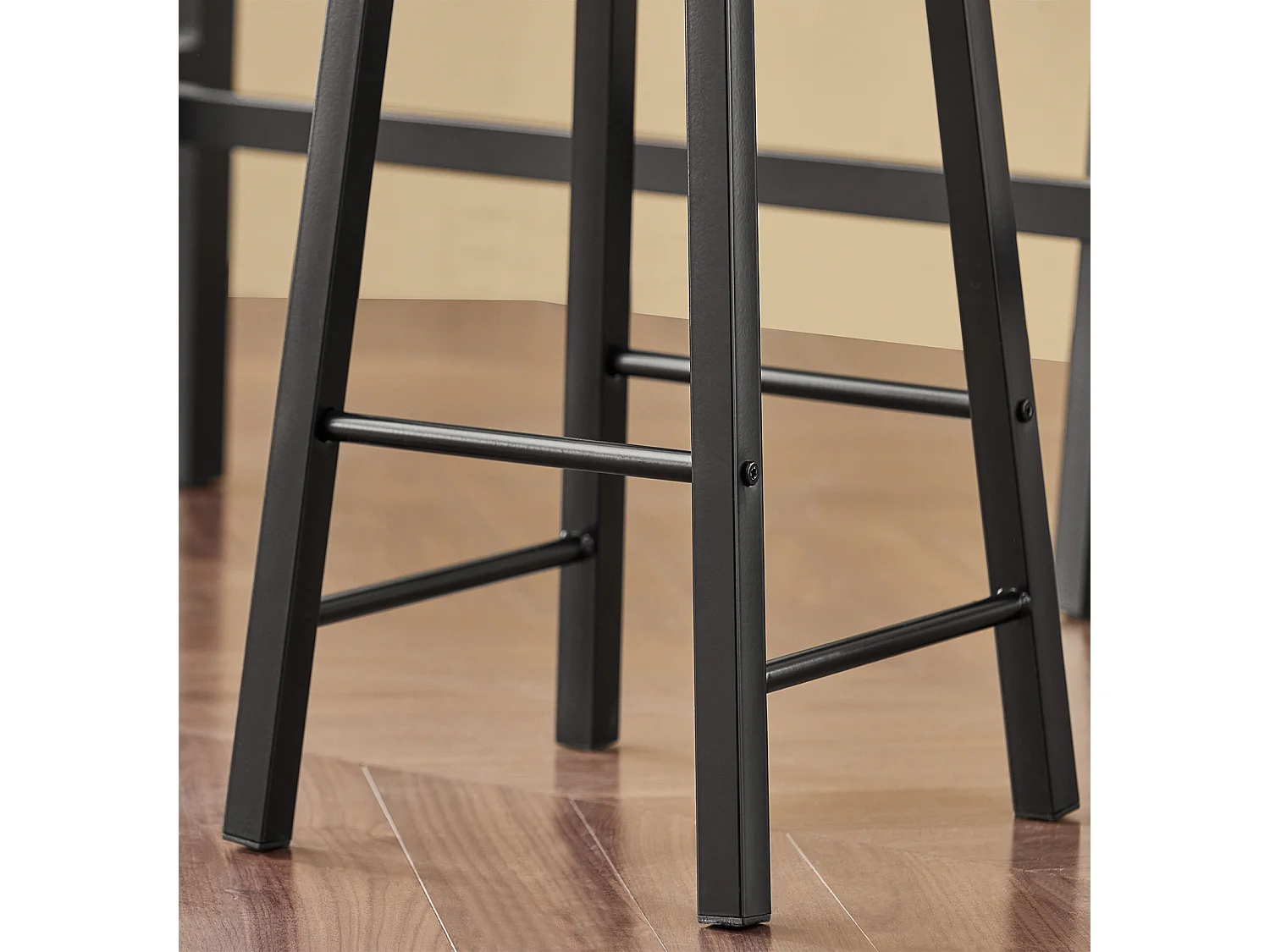 Set de Table + 4 Tabourets Ensemble Table de Bar Bistrot,Debout Table Haute de Cuisine, OGT22-SCH