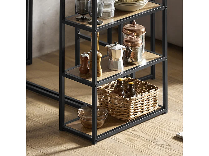 Ensemble Table De Bar + Chaises De Bar Table De Bistrot Table Mange-debout, Ogt43-f