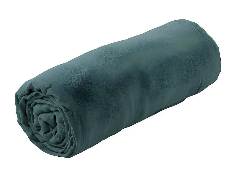 OUREA - Drap Housse 160x200cm Gaze de Coton Canard