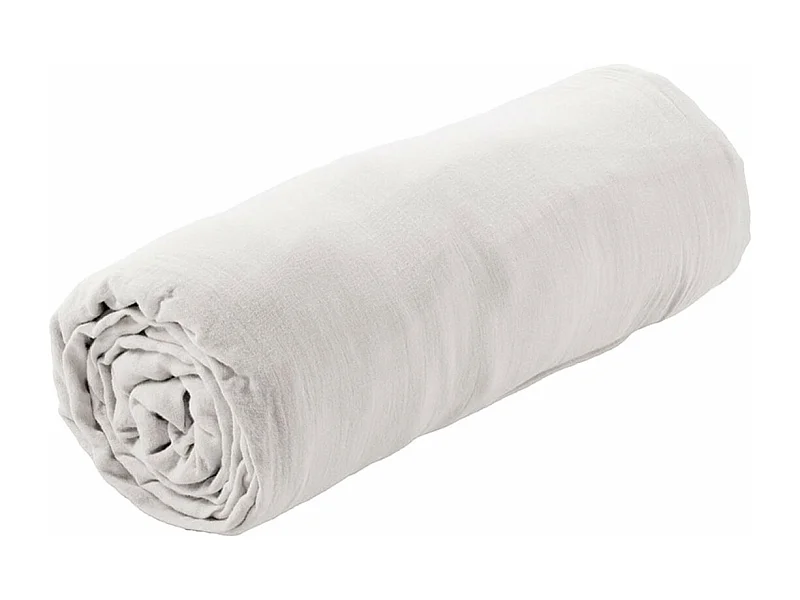 OUREA - Drap Housse 90x190cm Gaze de Coton Chantilly
