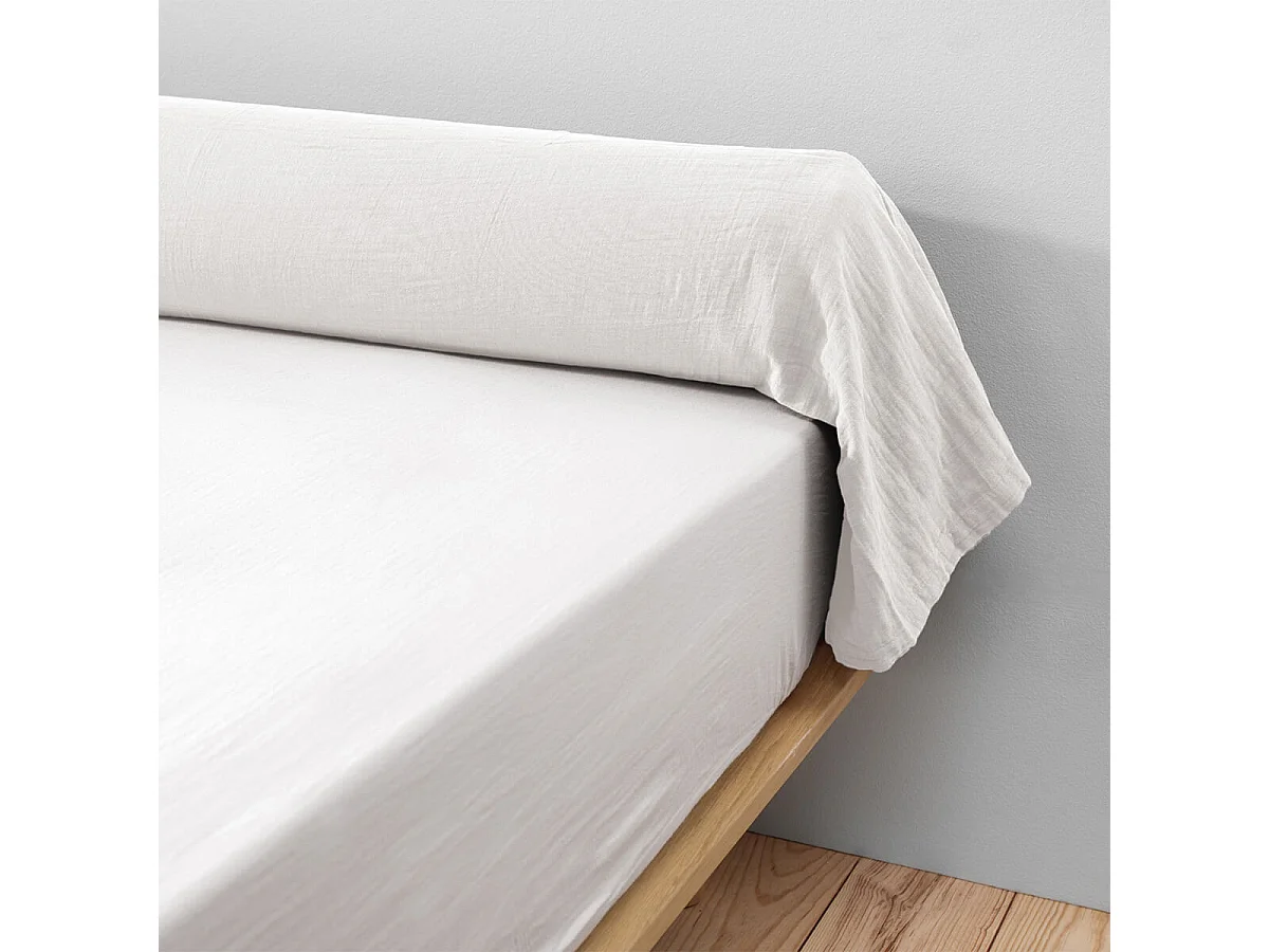 OUREA - Taie de Traversin 43x185cm Gaze de Coton Chantilly
