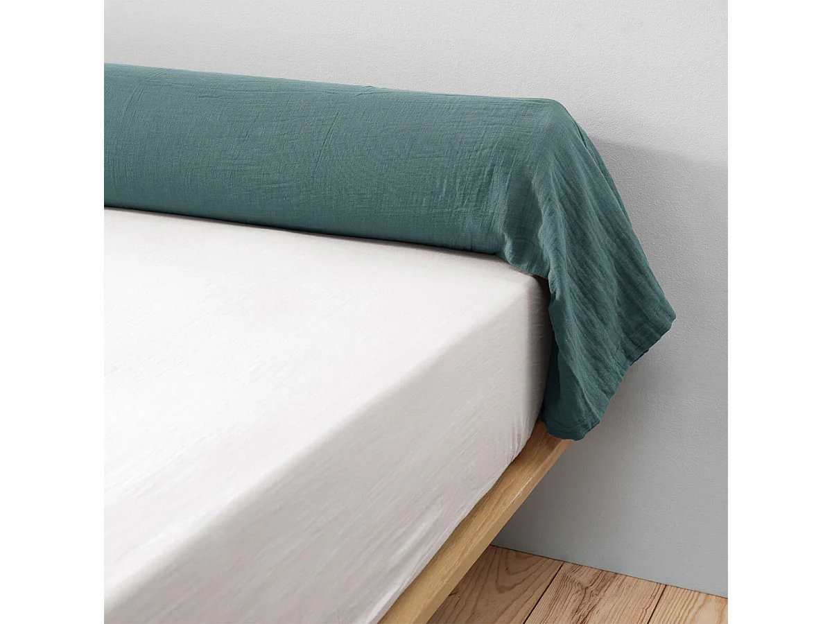 OUREA - Taie de Traversin 43x185cm Gaze de Coton Canard