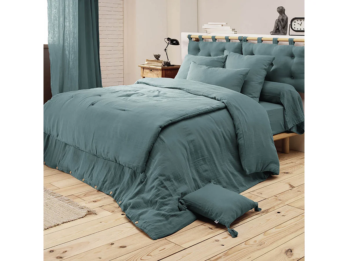 OUREA - Taie de Traversin 43x185cm Gaze de Coton Canard