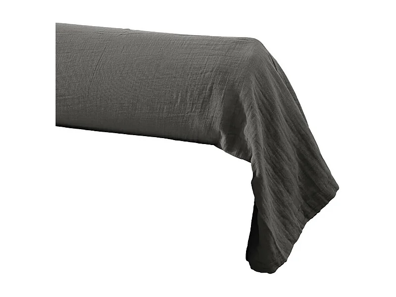 OUREA - Taie de Traversin 43x185cm Gaze de Coton Granit