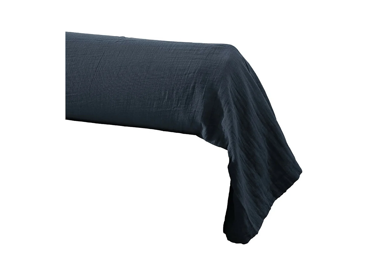 OUREA - Taie de Traversin 43x185cm Gaze de Coton Minuit