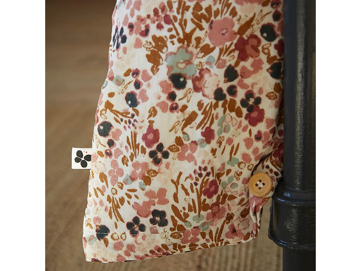 ISIS - Housse de Couette 140x200cm Gaze de Coton Motif Liberty