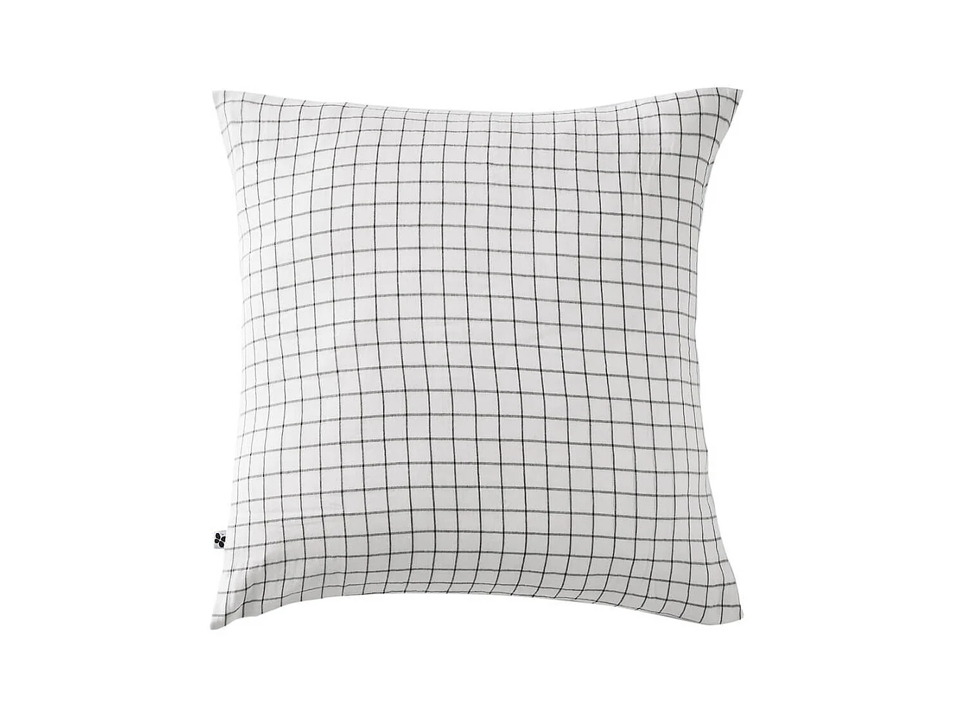 OUREA MOTIF - Taie d'Oreiller 60x60cm Gaze de Coton Chantilly à Petits Carreaux