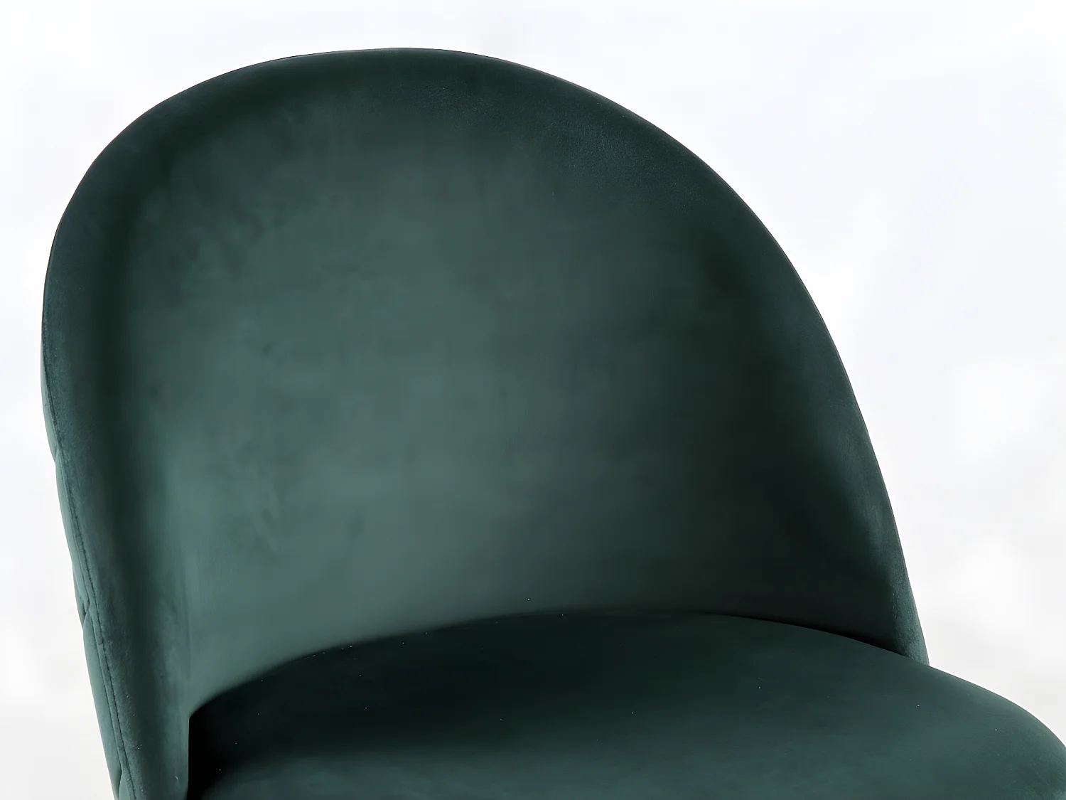 Set van 2 stoelen MELBOURNE - Fluweel en goudkleurig metaal - Groen