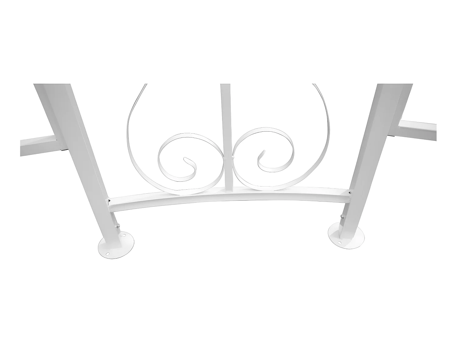 Kiosque de jardin en métal façon fer forgé D300 x H305 cm - Blanc - TILCARA
