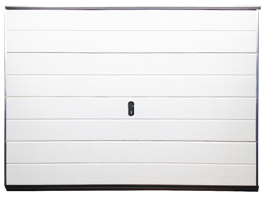 Puerta de garaje seccional BALIDO blanca motorizada