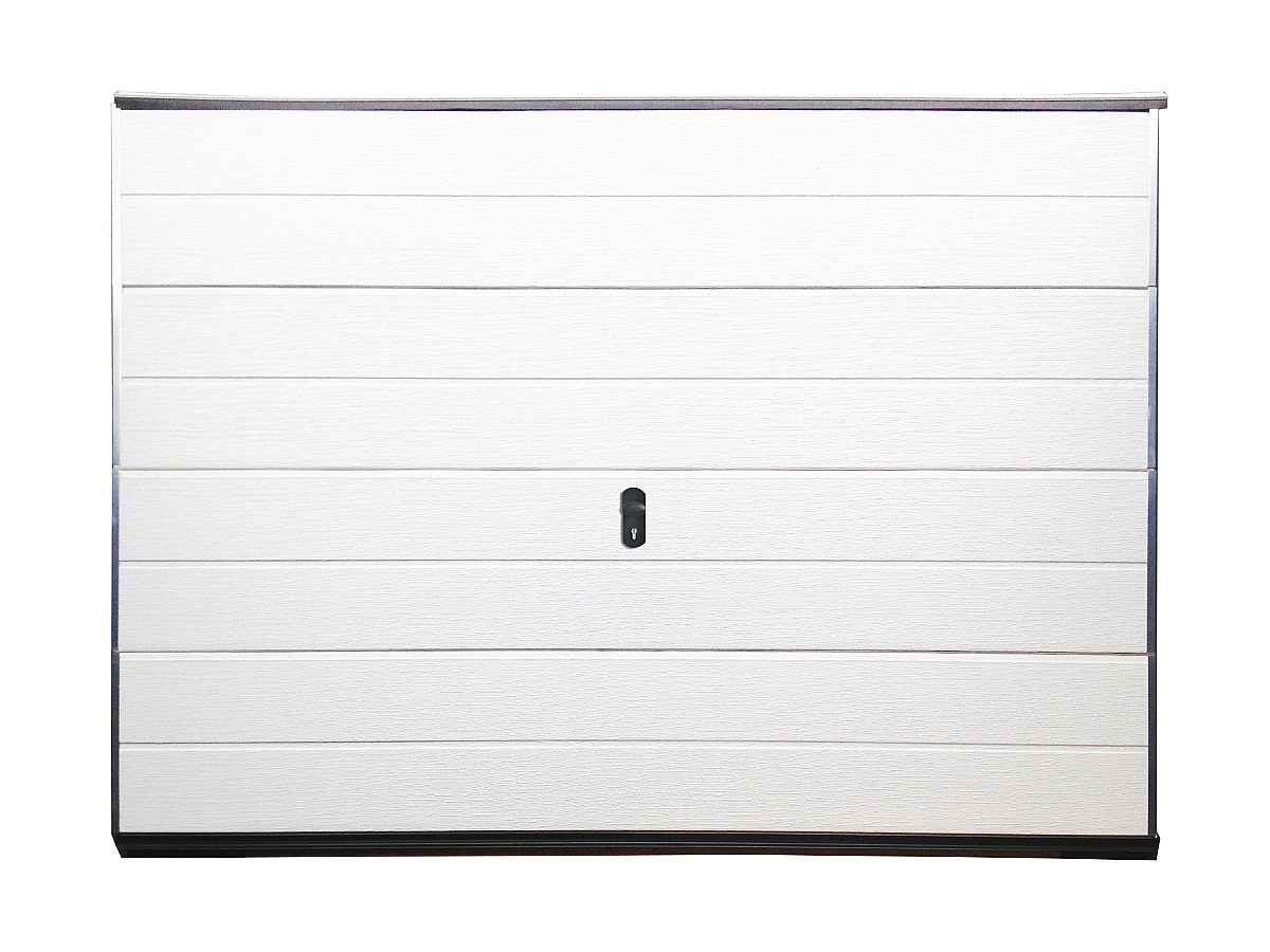 Puerta de garaje seccional BALIDO blanca motorizada