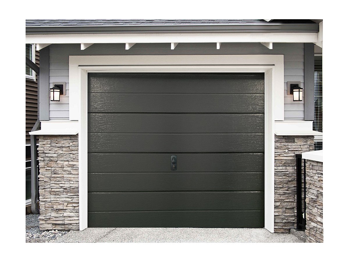 PACK puerta garaje seccional BALIDO antracita motorizada