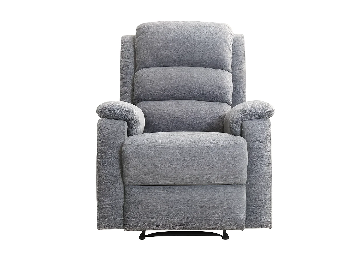 Canapés 3 places 2 places et un fauteuil relax électrique en tissu gris NEVERS