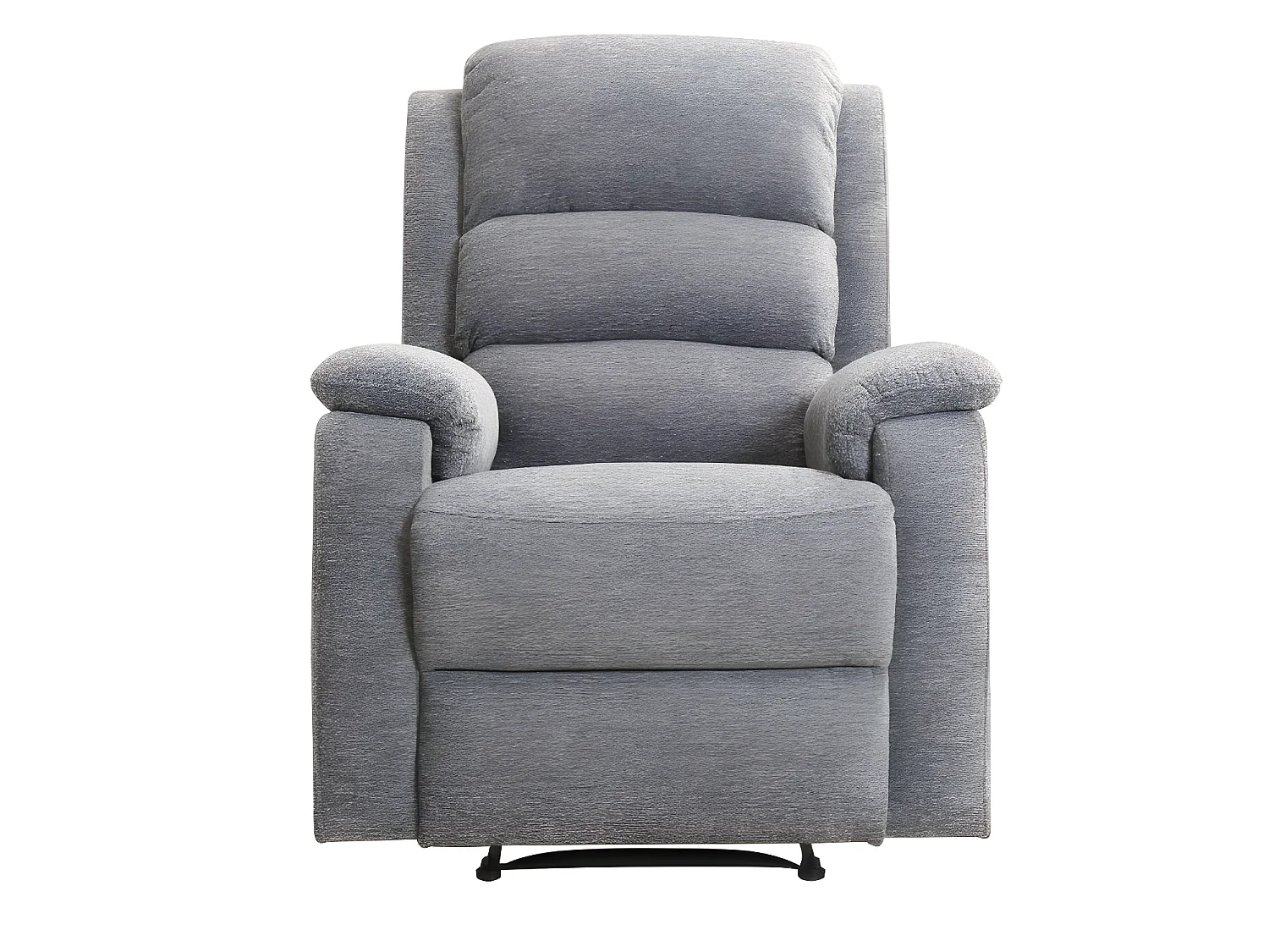 Canapés 3 places 2 places et un fauteuil relax électrique en tissu gris NEVERS