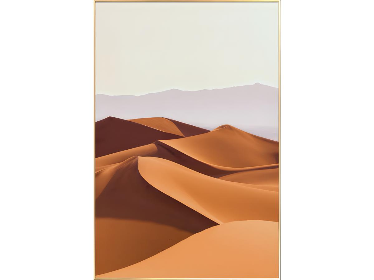 Kunstdruck gerahmt - 60 x 90 x 2,5 cm - Orange - DESERTO günstig online kaufen