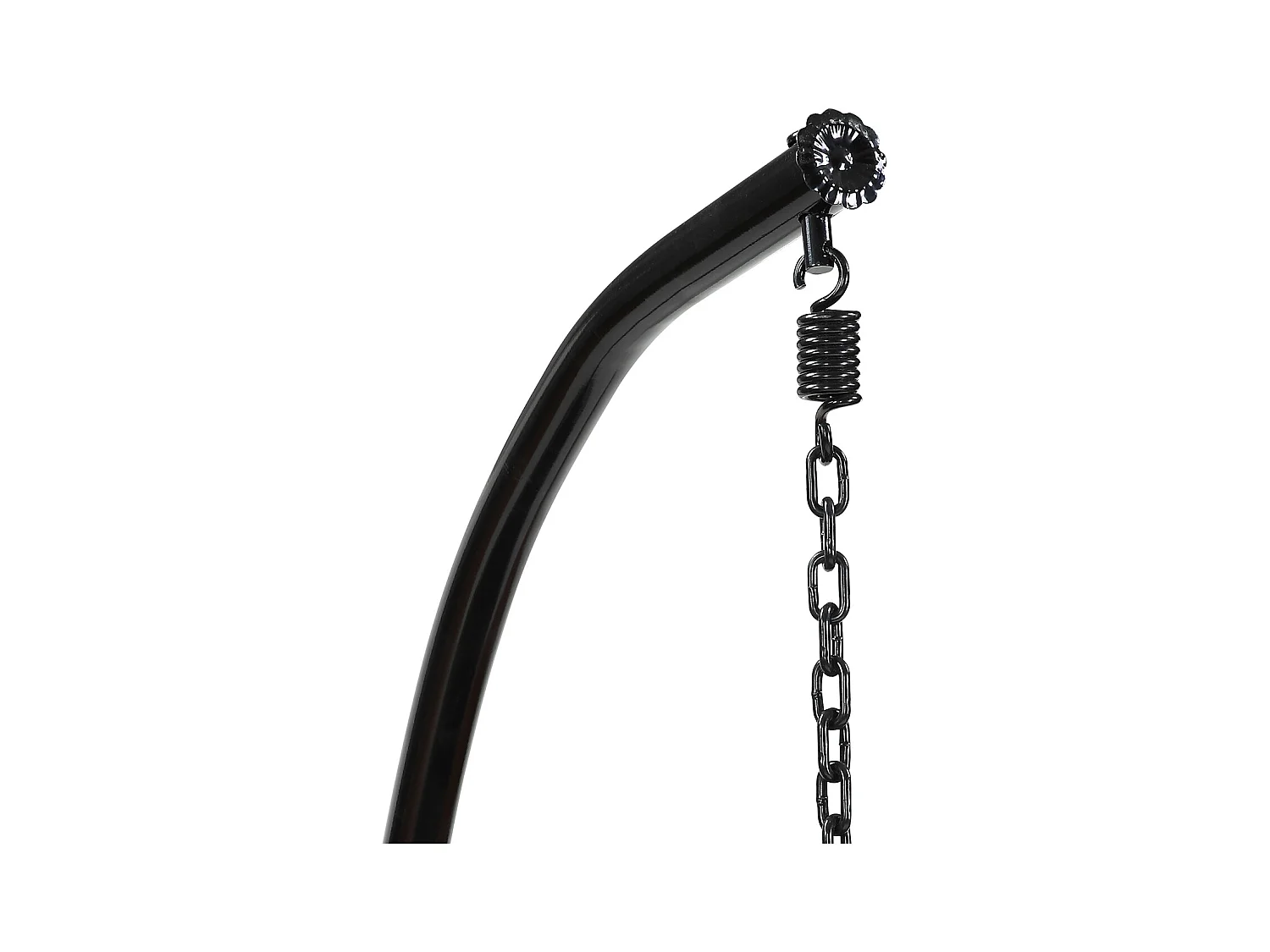 Cadeirão suspenso em resina entrelaçada - Preto - BONTOC de MYLIA