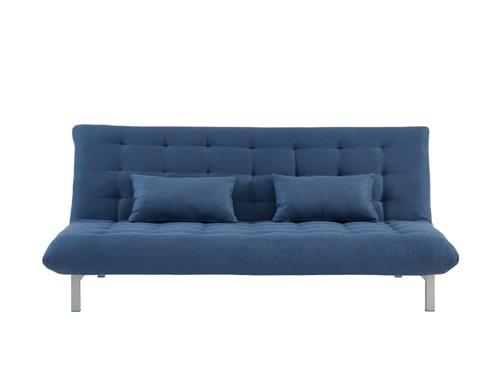 3-seters sovesofabenk med klikk-klakk-mekanisme i stoff HORNET - Blå