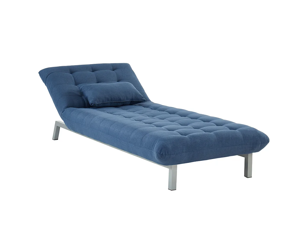 Chaise longue per divano modulare in tessuto Blu - HORNET