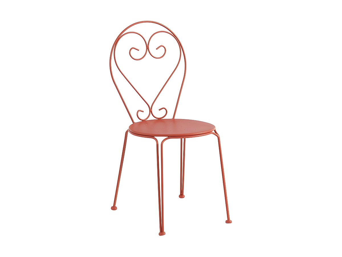 Conjunto 4 sillas hierro forjado Terracota GUERMANTES