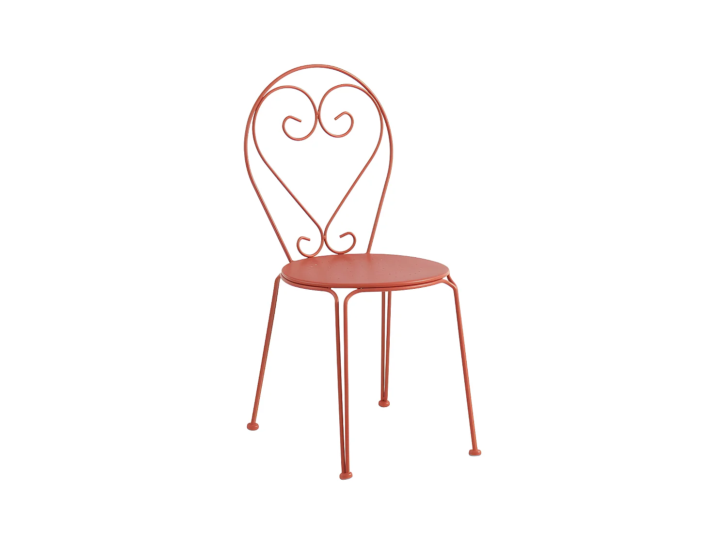 Sæt af 4 stablestolde, sammenstillelige havemøbler-sladderlaver i metal med antik-look med jer forarbejdet i haven