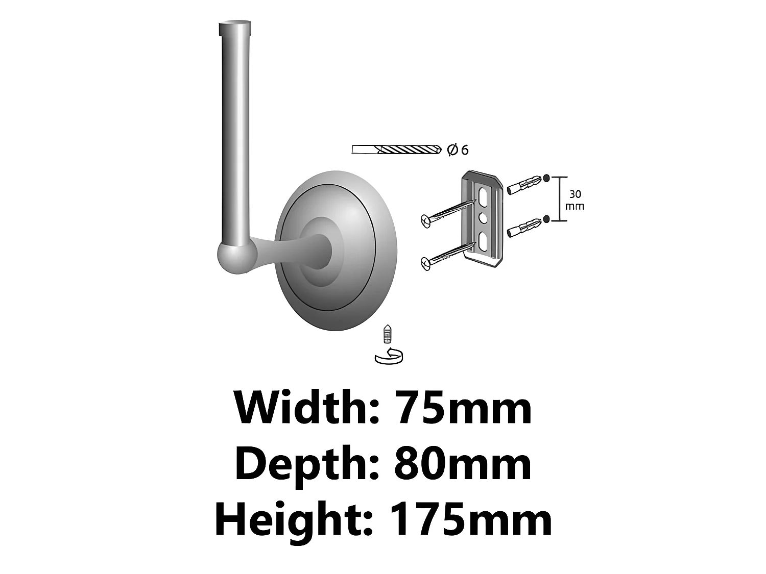 Toilettenpapierhalter Antikes Messing Madagaskar