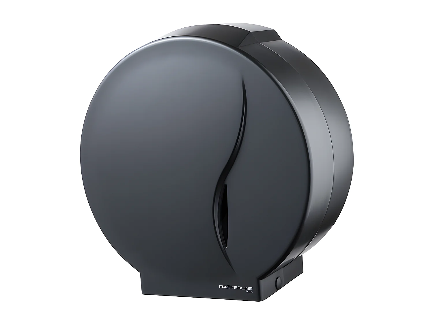 Runder Toilettenpapierspender Schwarz
