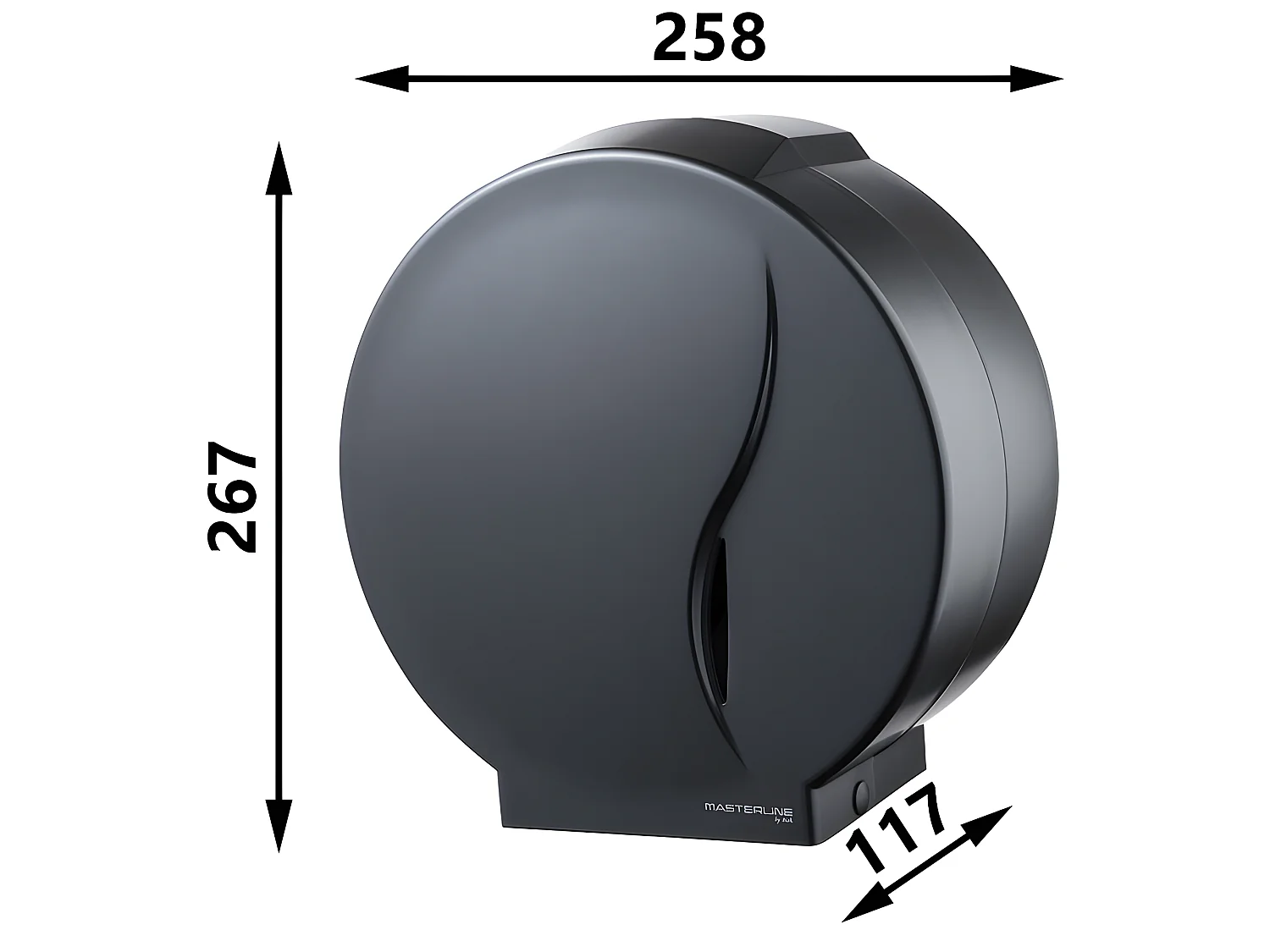 Distributeur De Papier Toilette Rond Noir