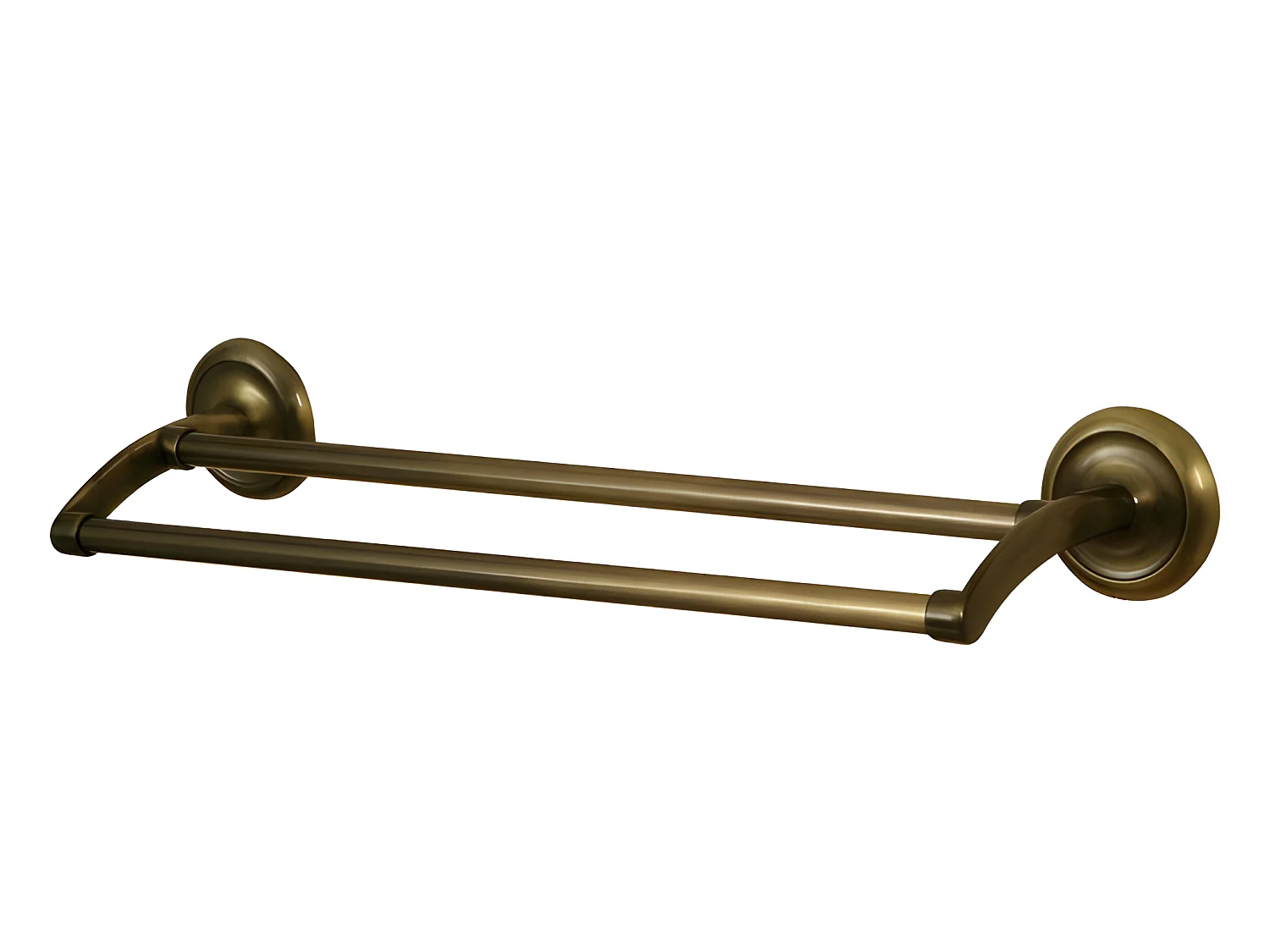 Porte Serviette Salle De Bain Laiton Antique Double