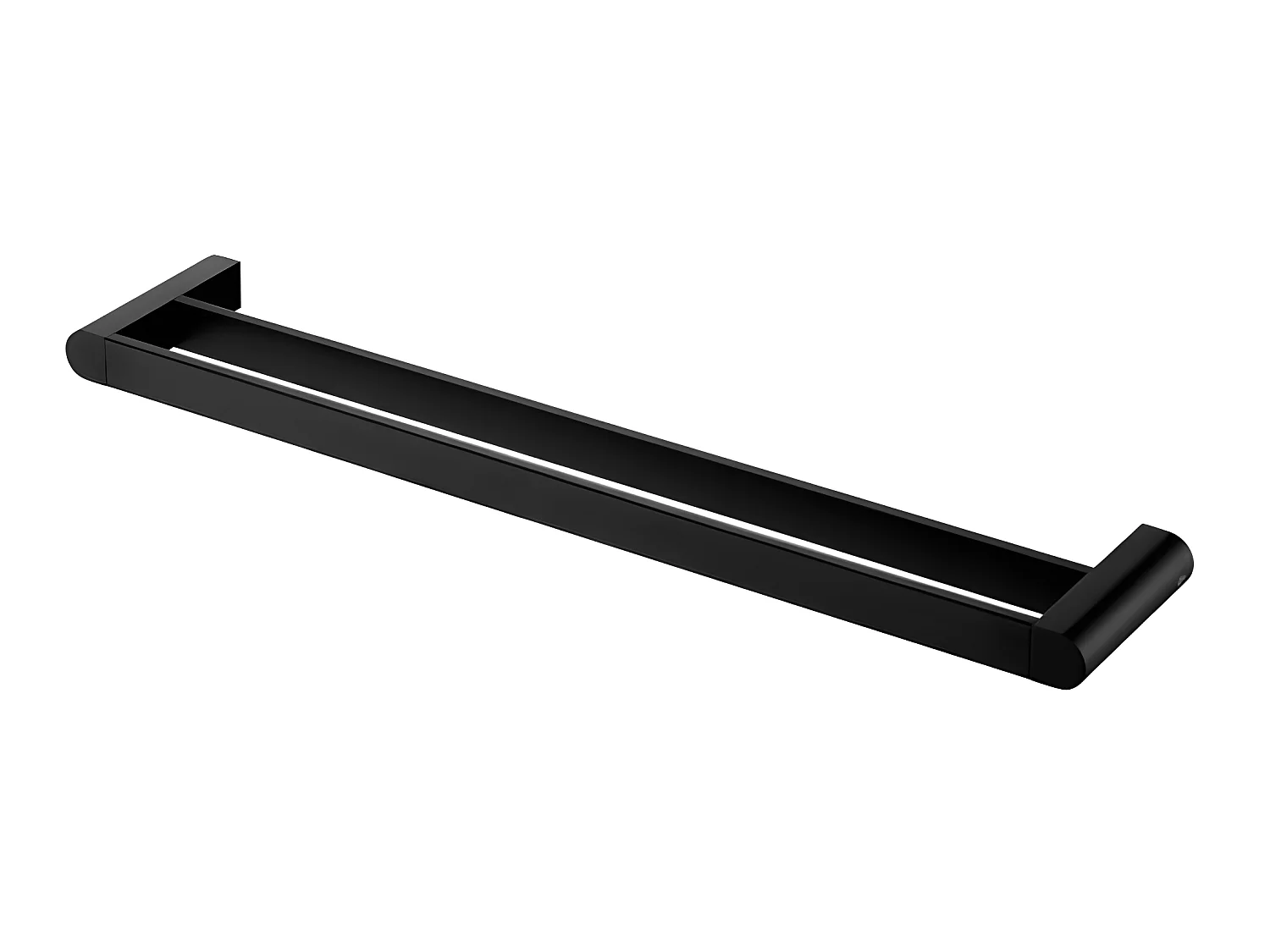Porte Serviette Salle De Bain Noir Double