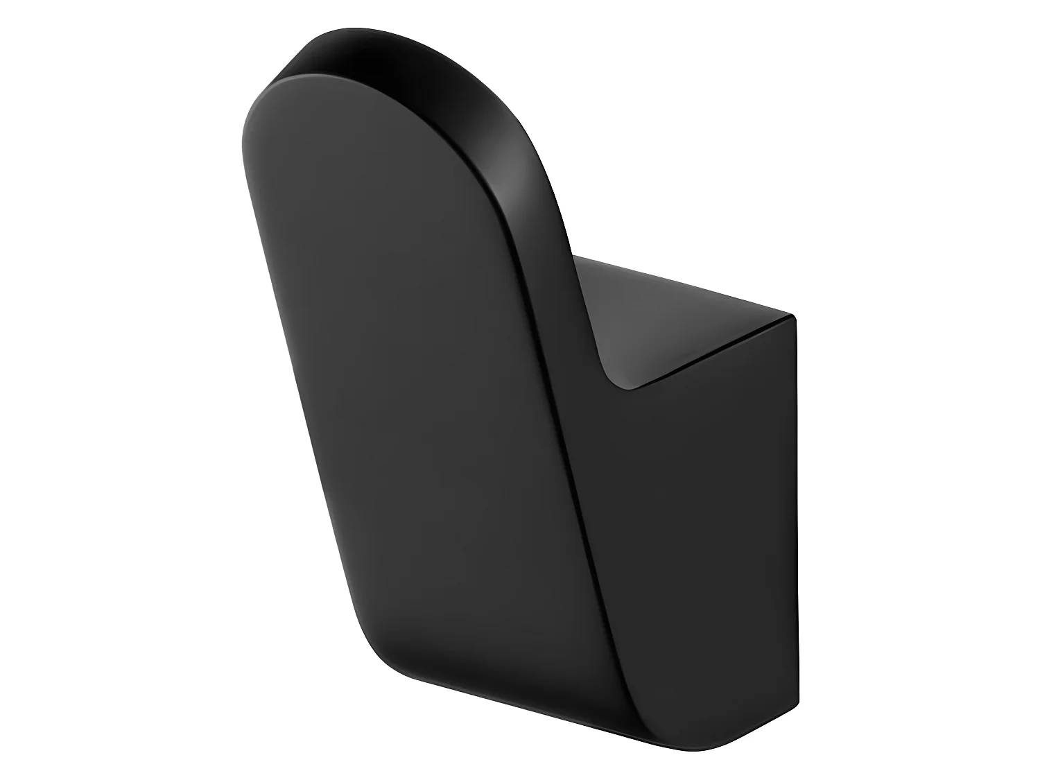 Patère Murale Noir Crochet Simple