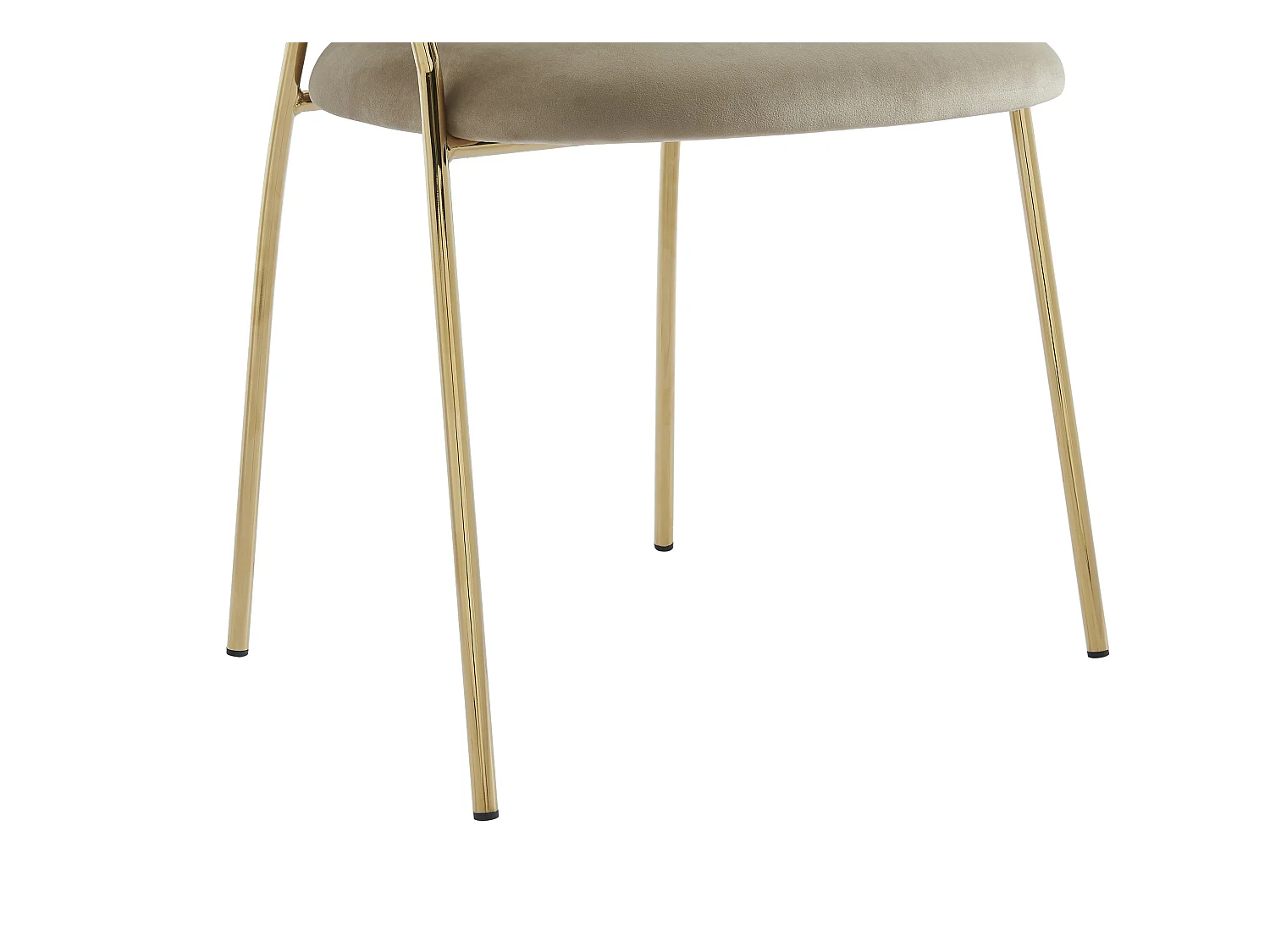 Sedia in Velluto e Metallo dorato Beige - Lotto di 6 - MADOLIA di Pascal MORABITO
