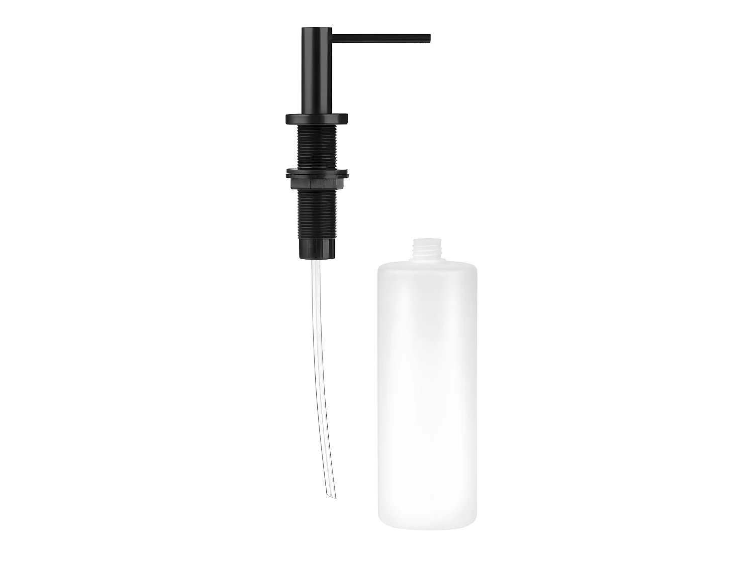 Seifenspender Schwarz Waschbecken Montiert