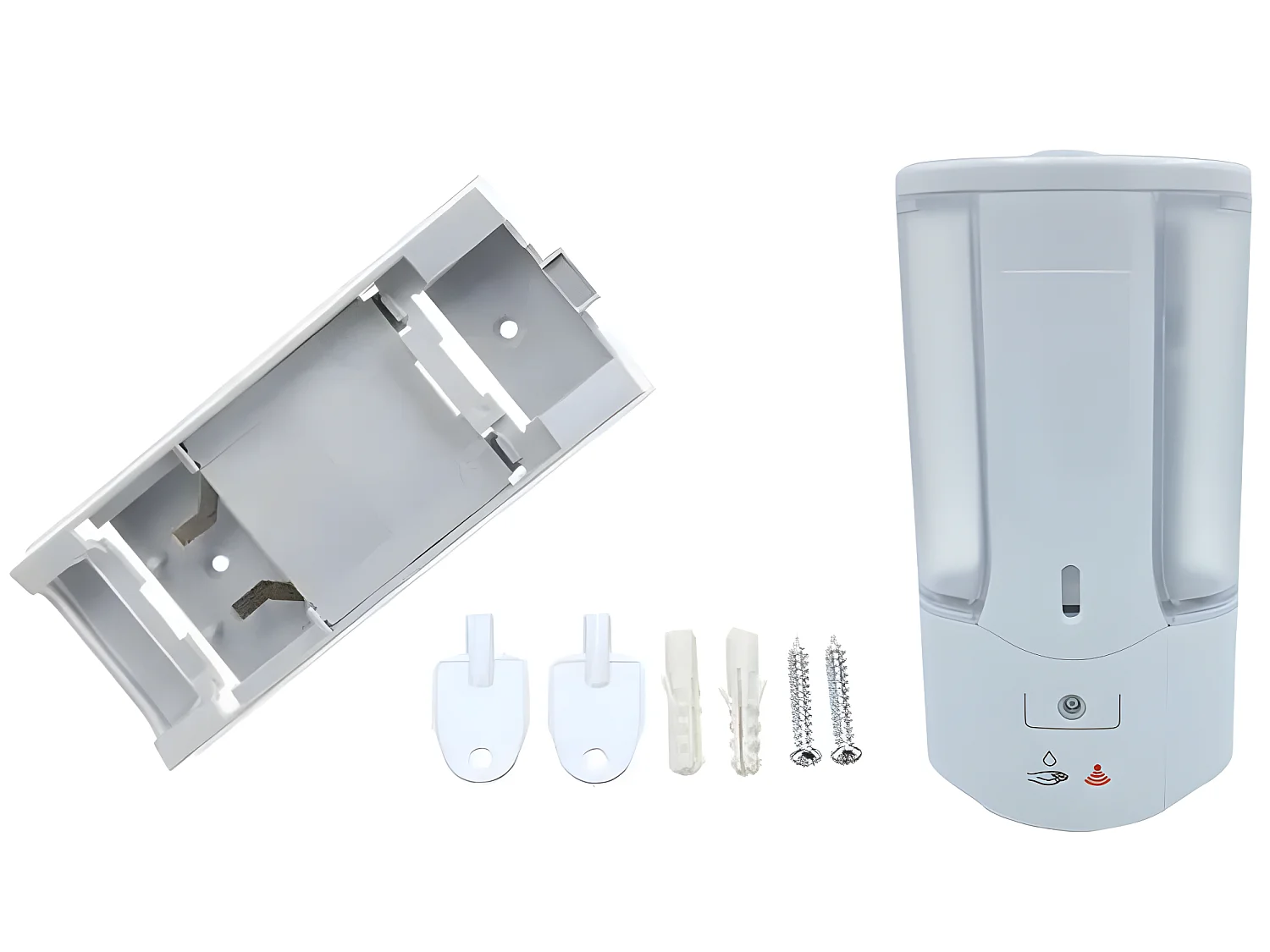 Wand Montiert Automatisch Seifenspender Ber&uuml;hrungslos 450ml Batterien Betrieben