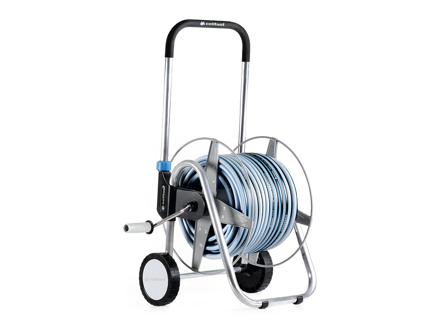 De haute qualité à roues extérieur chariot de jardin bobine arrosage panier + 50m tuyau