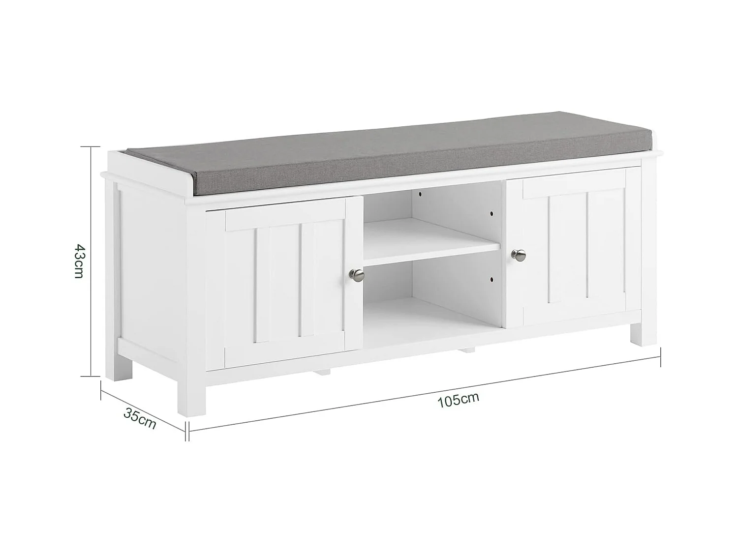 Ławka na buty z siedziskiem FSR35-W