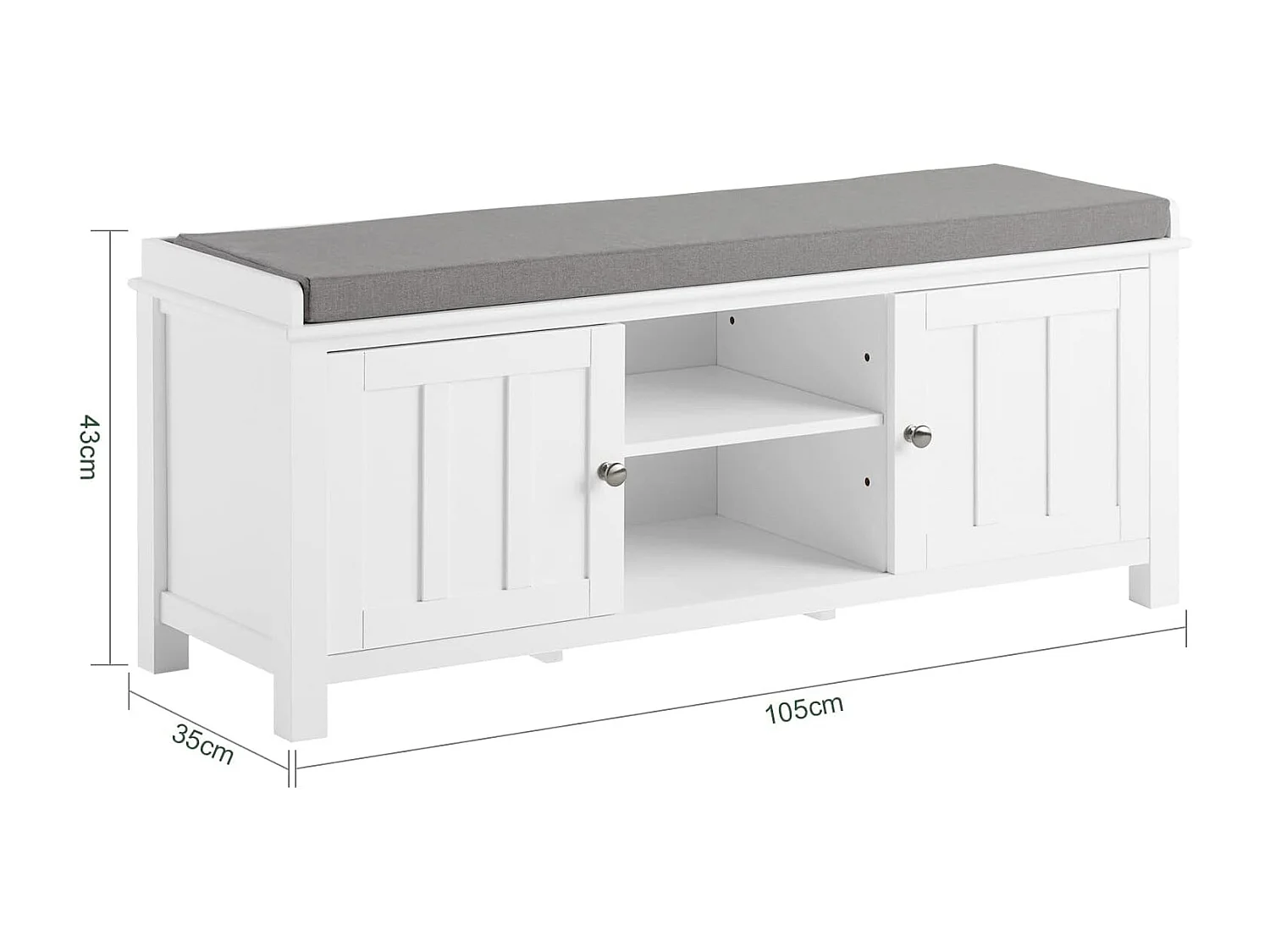 Ławka na buty z siedziskiem FSR35-W