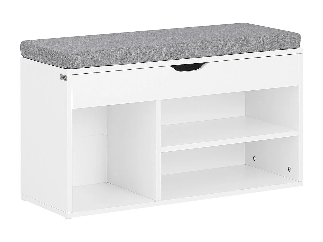 Banco Zapatero,Armario de Almacenamiento con Cajón y 3 Compartimientos,H46 cm,FSR45-HG SoBuy ES