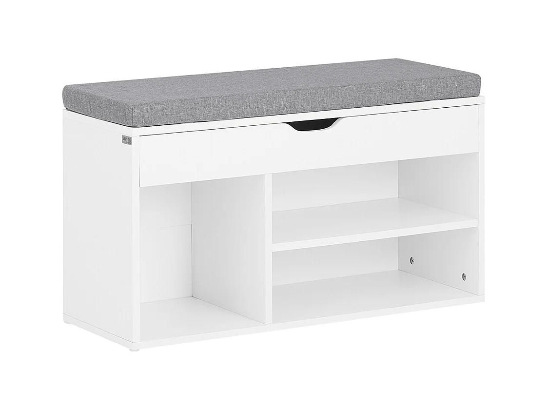Banc de Rangement à Chaussures Bottes avec Coussin RembourréMeuble d'Entrée, FSR45-HG