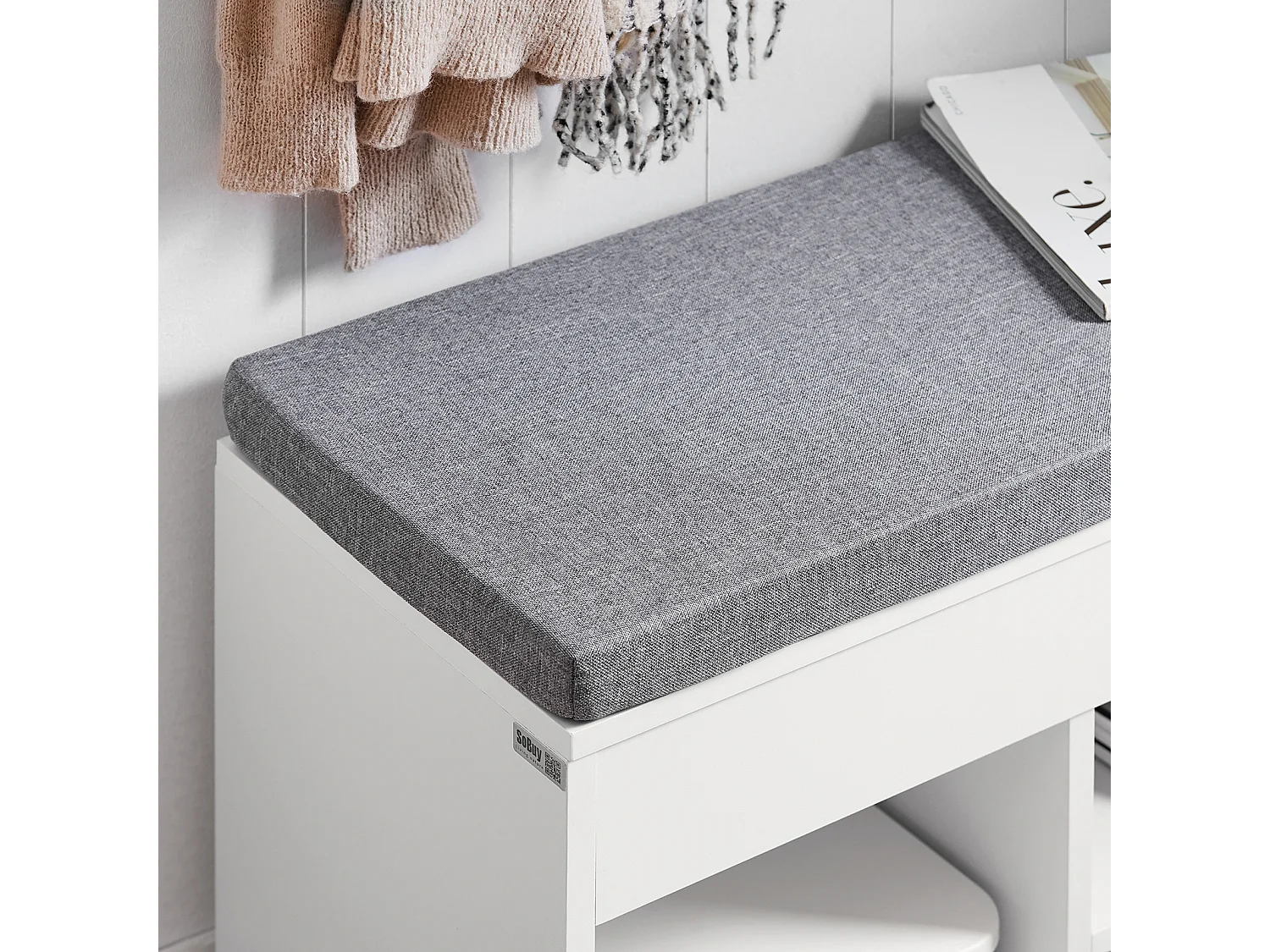 Ławka na buty z szufladą i siedziskiem FSR45-HG