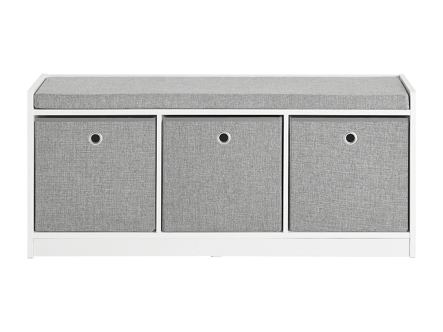 Zapatero Banco de Entrada con Tres cajones, Gris L102 x P32 x H45 cm FSR65-DG SoBuy ES