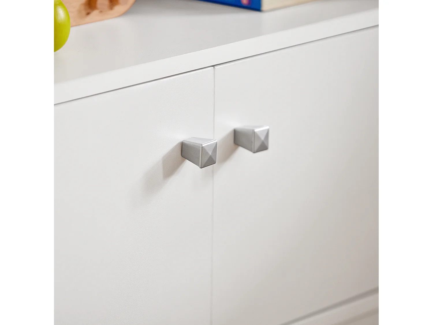 SoBuy KMB11-W Boekenrek Boekenplank Opbergvak Kinderplank Speelgoedkast met 2 planken