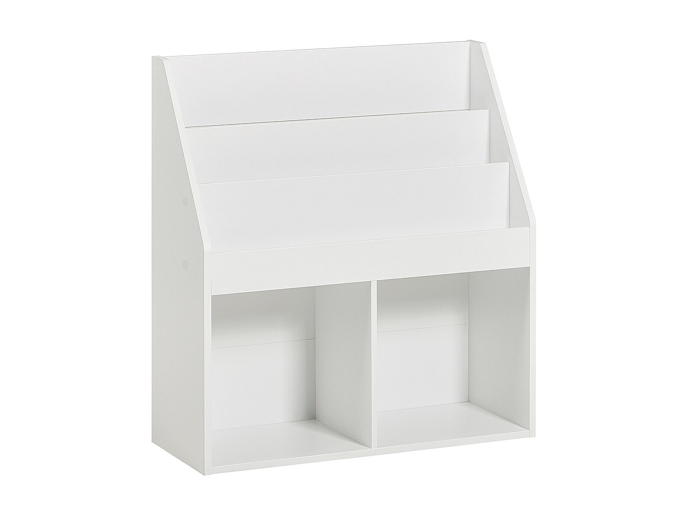 Etagere Rangement Bibliothèque 6 Compartiments WOLTU - Étagère Cube Marron Rustique 60x89x29 Cm Meuble Salon