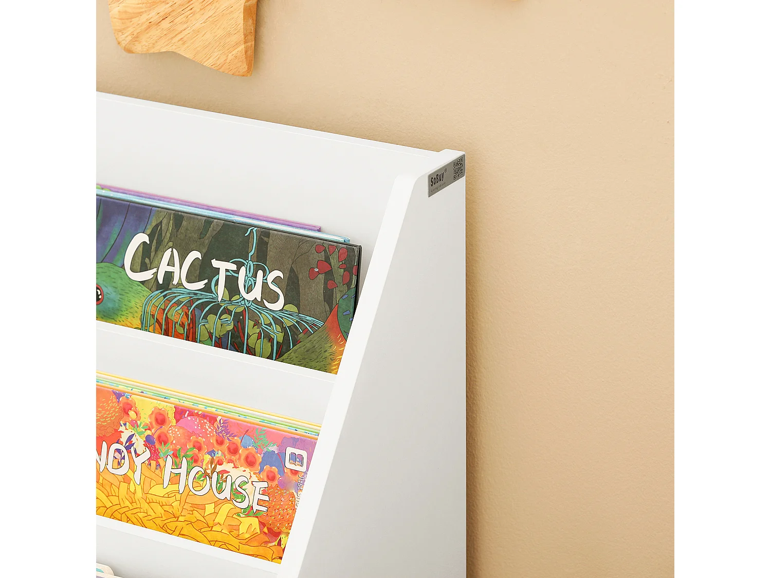 Bibliothèque Étagère à Livres Étagère de Rangement 3 Compartiments et 2 Cubes Ouverts, KMB01-W