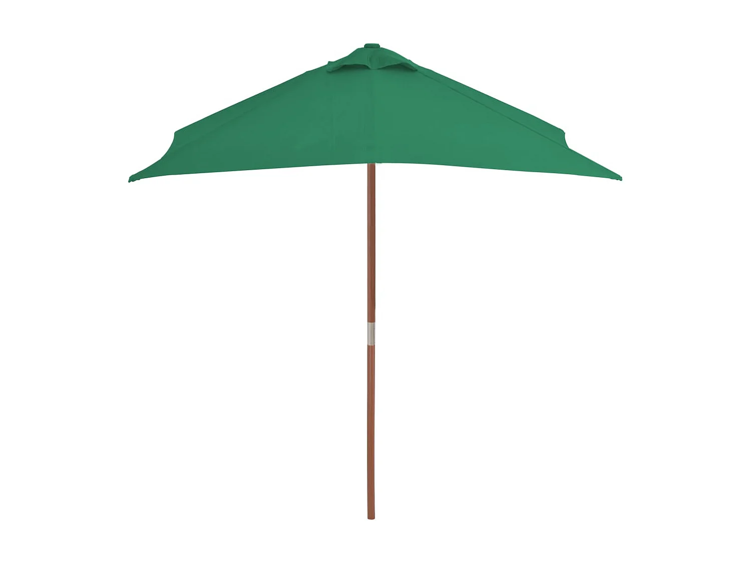 Parasol avec mât en bois marron 150 x 200 x 235 cm 02_0008113