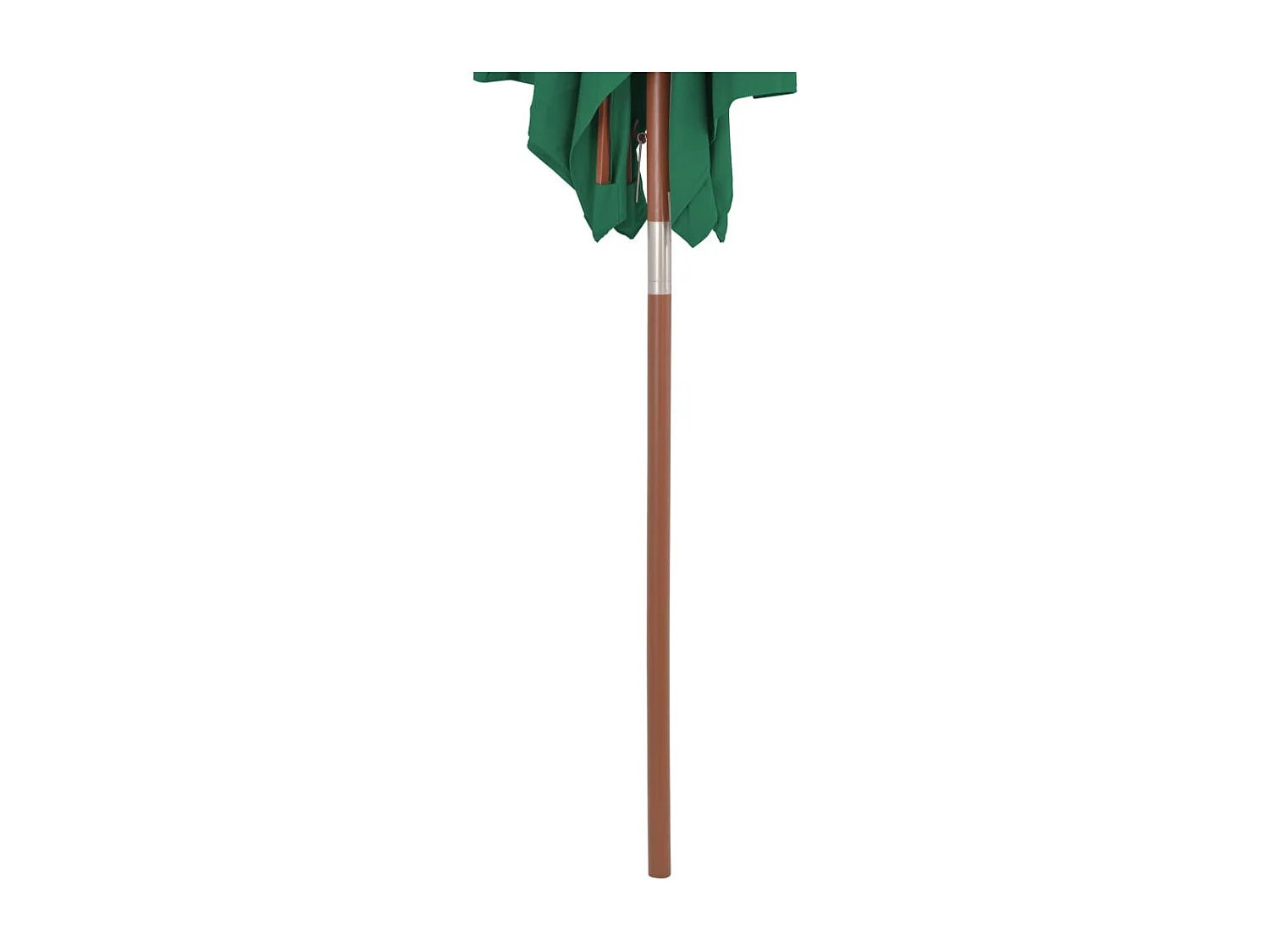 Parasol avec mât en bois marron 150 x 200 x 235 cm 02_0008113