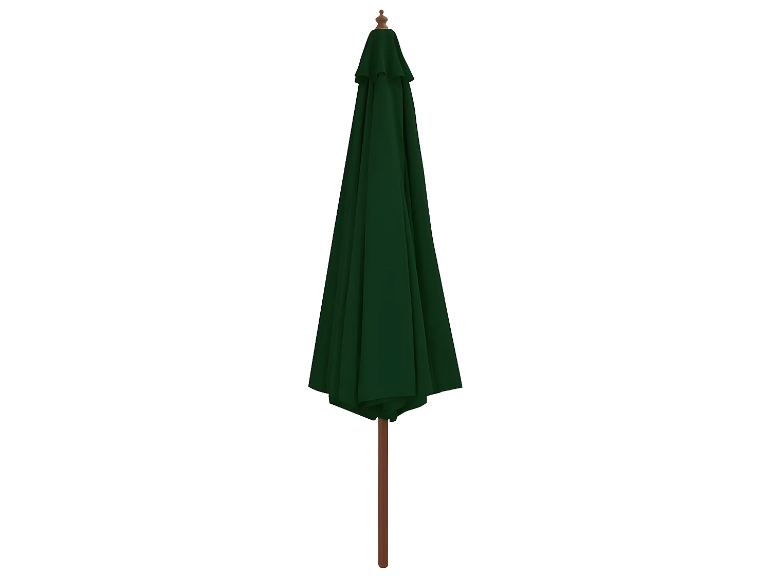 Ombrellone con palo in legno 350 cm verde 02_0008131