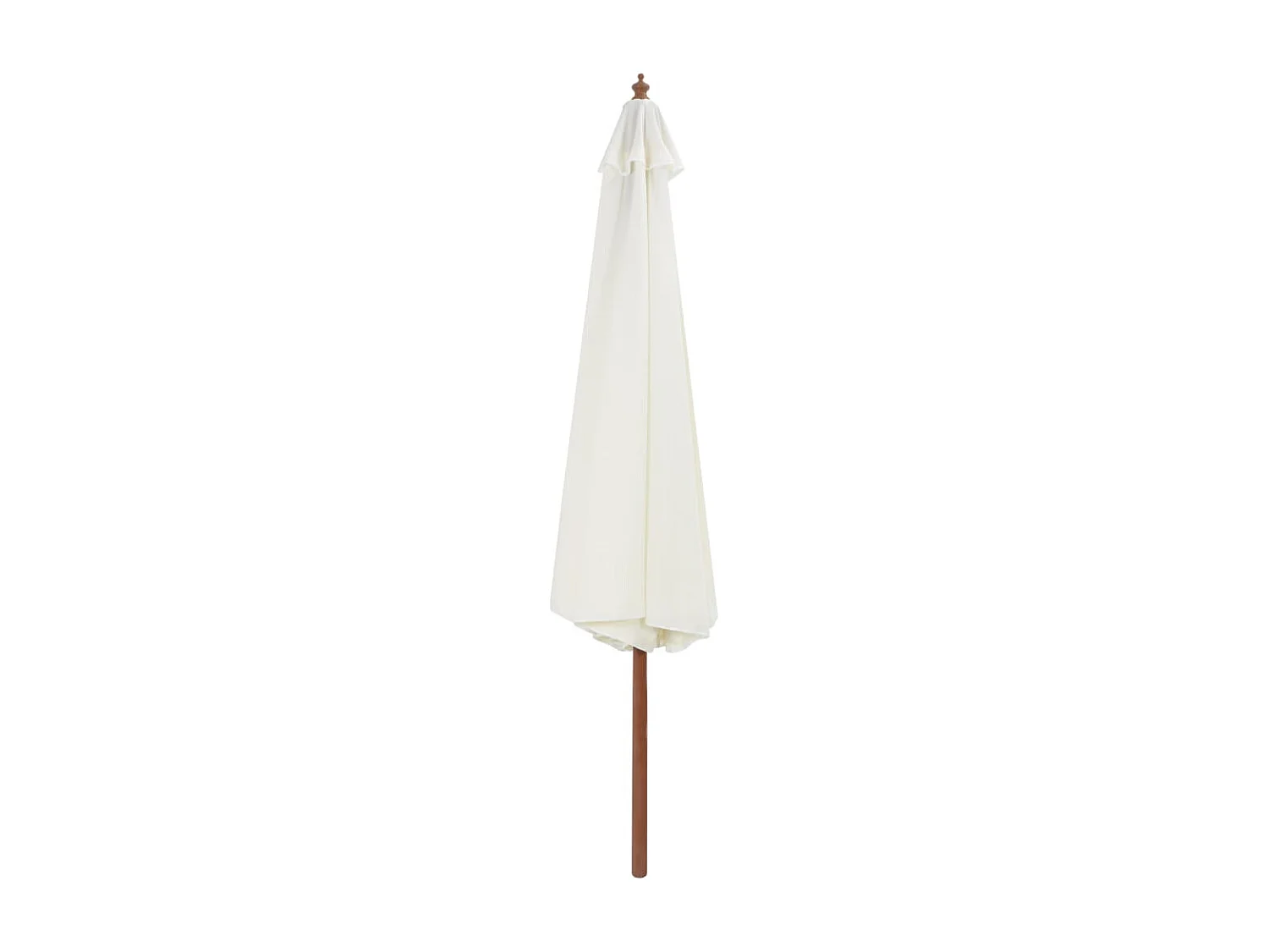 Parasol avec mât en bois blanche 350 x 350 x 256 cm 02_0008127