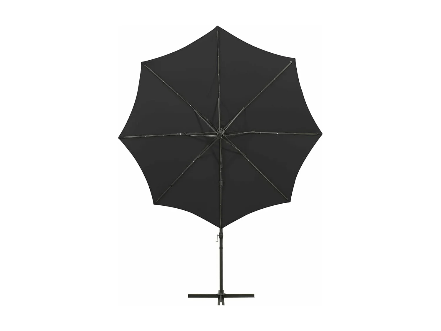 Parasol meuble de jardin noire 300 x 300 x 255 cm 02_0008525