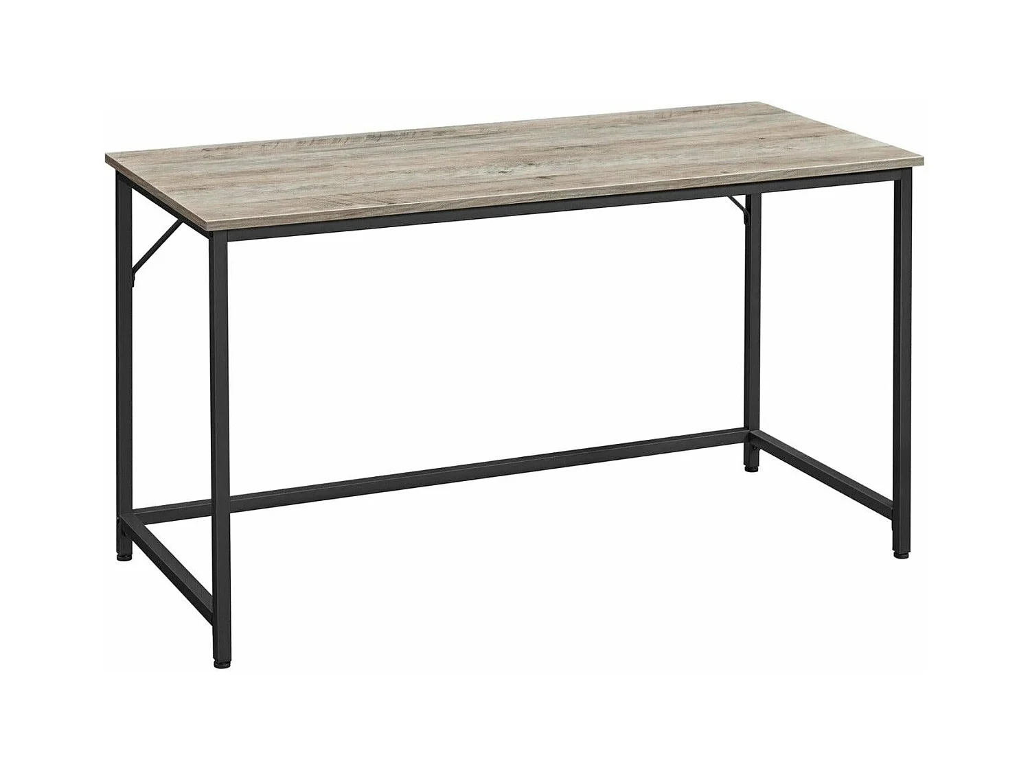 Bureau table poste de métal argentée 140 x 60 x 75 cm 12_0001298