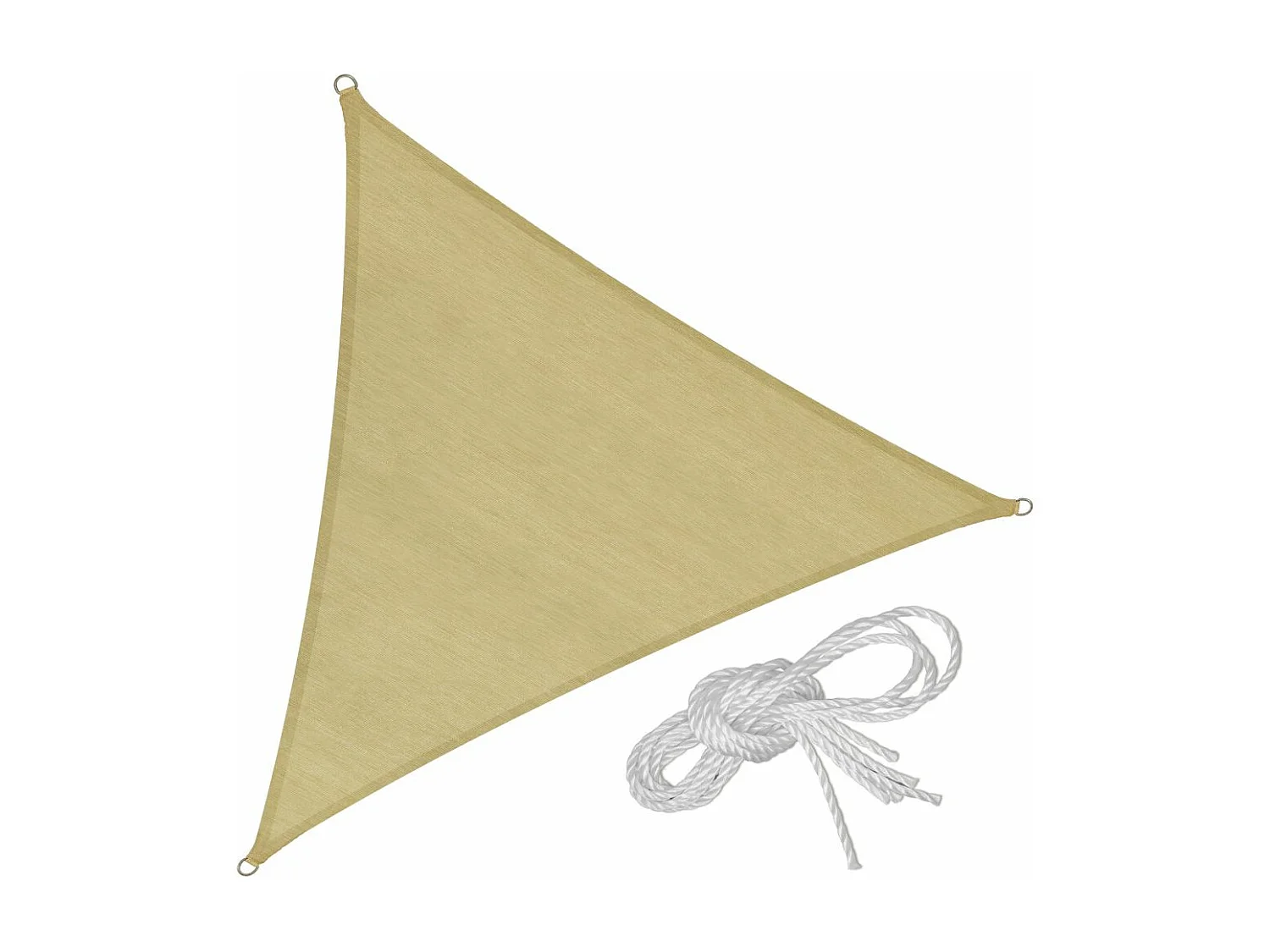 Voile toile d'ombrage taud beige 6.2 x 6.2 x 6.2 cm 2208096